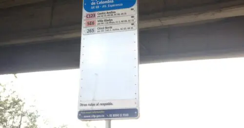 PARADERO SITP IMPRENTA NACIONAL DE COLOMBIA  130A06